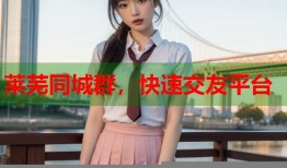 莱芜同城群，快速交友平台