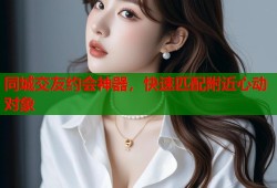 同城交友约会神器，快速匹配附近心动对象