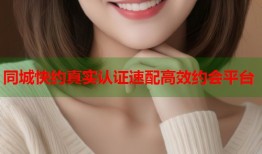 同城快约真实认证速配高效约会平台