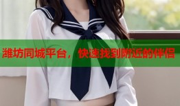 潍坊同城平台，快速找到附近的伴侣