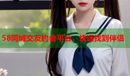 58同城交友约会平台，快速找到伴侣