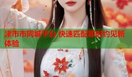 津市市同城平台 快速匹配即时约见新体验