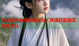 什么软件能约到附近女人快速匹配真实交友平台