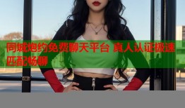 同城炮约免费聊天平台 真人认证极速匹配畅聊