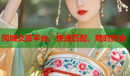 同城女孩平台，快速匹配，随时约会