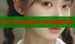 附近约会免费速配平台轻松邂逅真爱